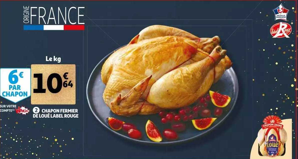 chapon fermier de loué label rouge