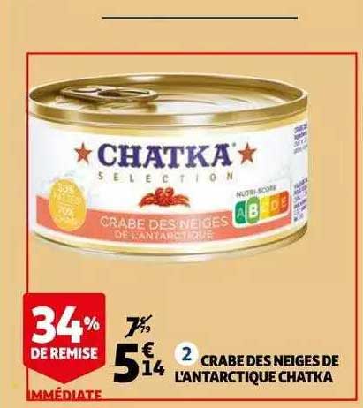 crabe des neiges de l'antarctique chatka