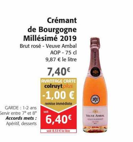 Crémant De Bourgogne Millésimé 2019