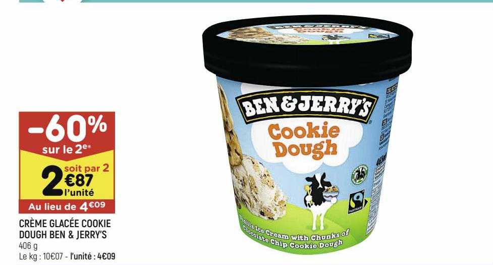 crème glacée cookie dough ben & jerry's
