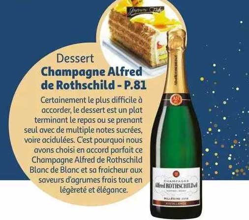 dessert champagne alfred de rothschild