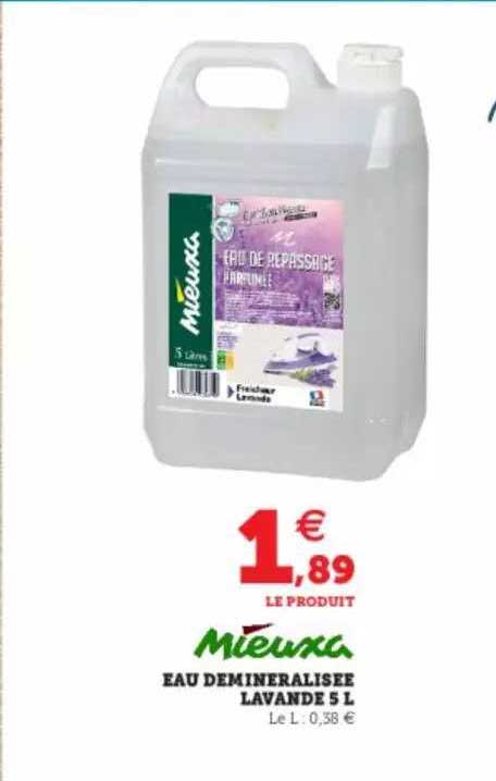 Eau Déminéralisée Lavande 5 L Mieuxa