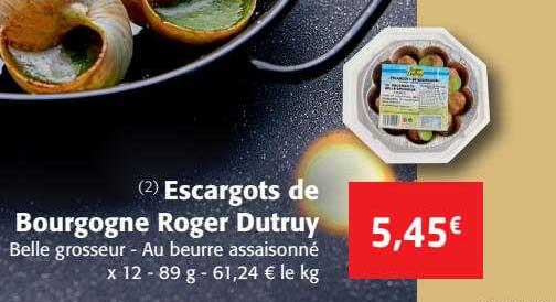 escargots de bourgogne roger dutruy
