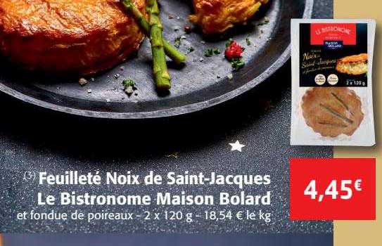 feuilleté noix de saint-jacques le bistronome maison bolard
