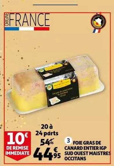 foie gras de canard entier igp sud ouest maistres occitans