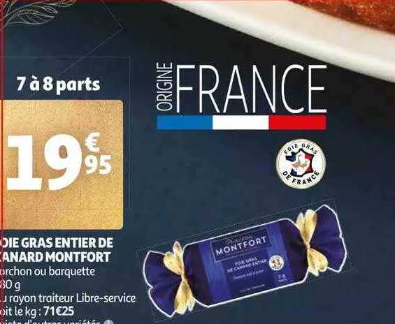 Foie Gras Entier De Canard Montfort