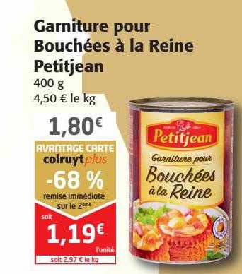 garniture pour bouchées à la reine petitjean