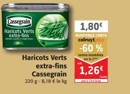 haricots verts extra-fins cassegrain