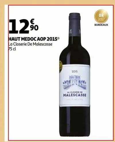 haut médoc aop 2015 la closerie de malescasse