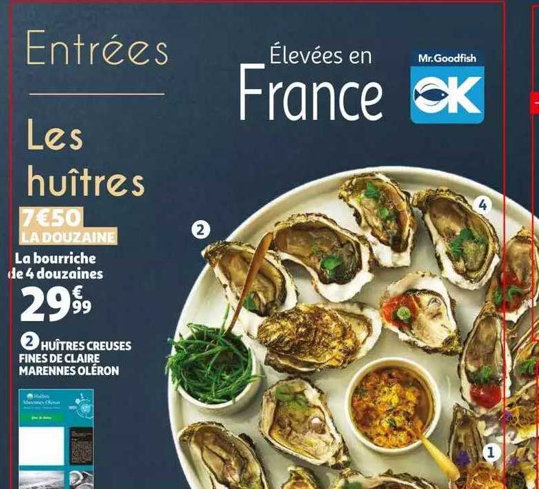 huîtres creuses fines de claire marennes oléron