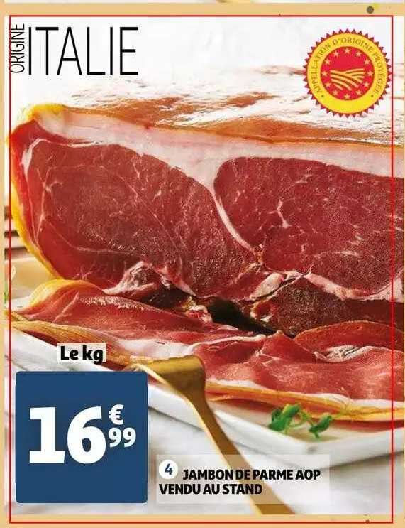 Jambon De Parme Aop Vendu Au Stand