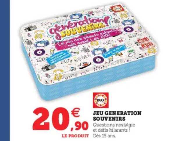 Jeu Génération Souvenirs