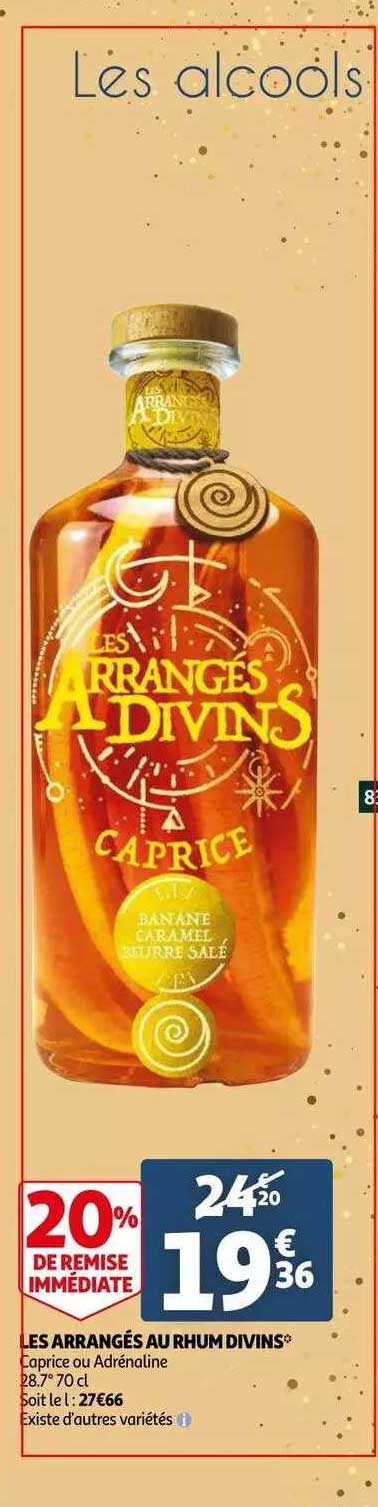 les arrangés au rhum divins