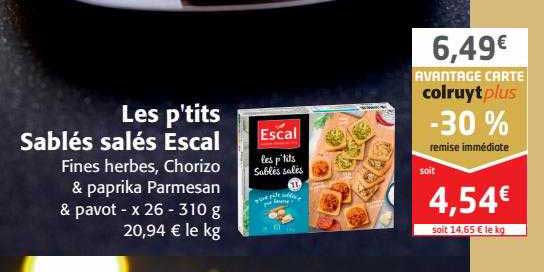 les p'tits sablés salés escal