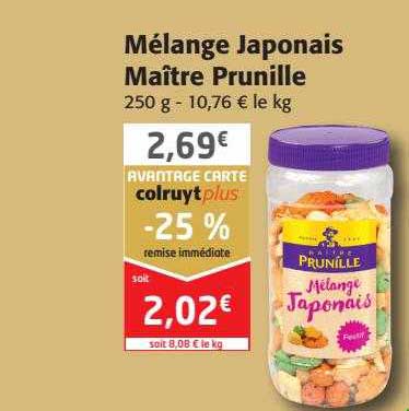 mélange japonais maître prunille