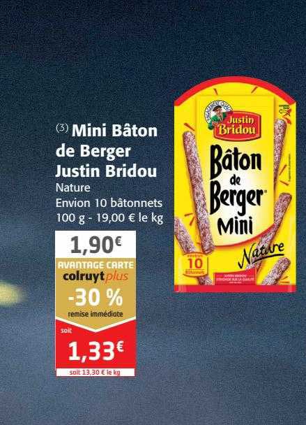 Mini Bâton De Berger Justin Bridou