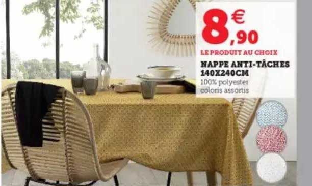 Nappe Anti Tâches 140 X 240 Cm
