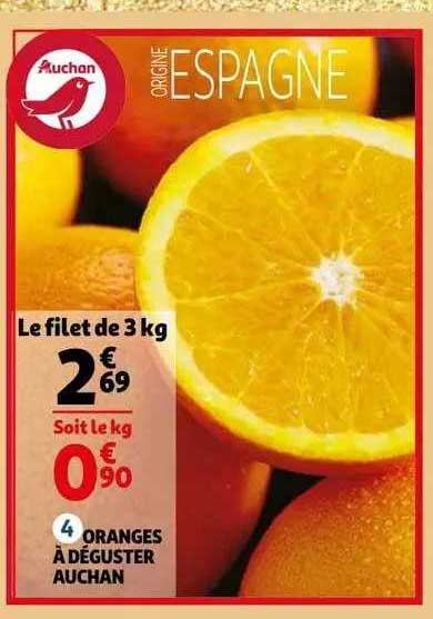 Oranges à Déguster Auchan