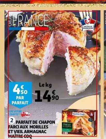 parfait de chapon farcie aux morilles et vieil armagnac maître coq