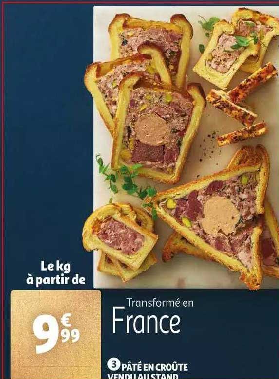 pâté croûte vendu au stand