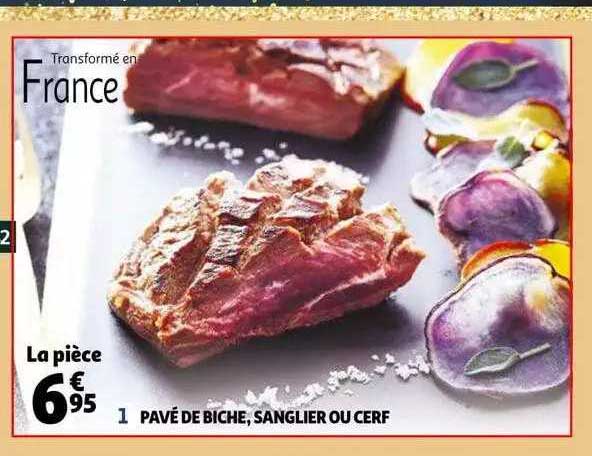 pavé de biche, sanglier ou cerf