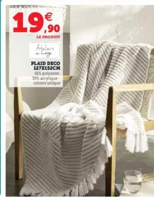 Plaid Déco 127 X 152 Cm