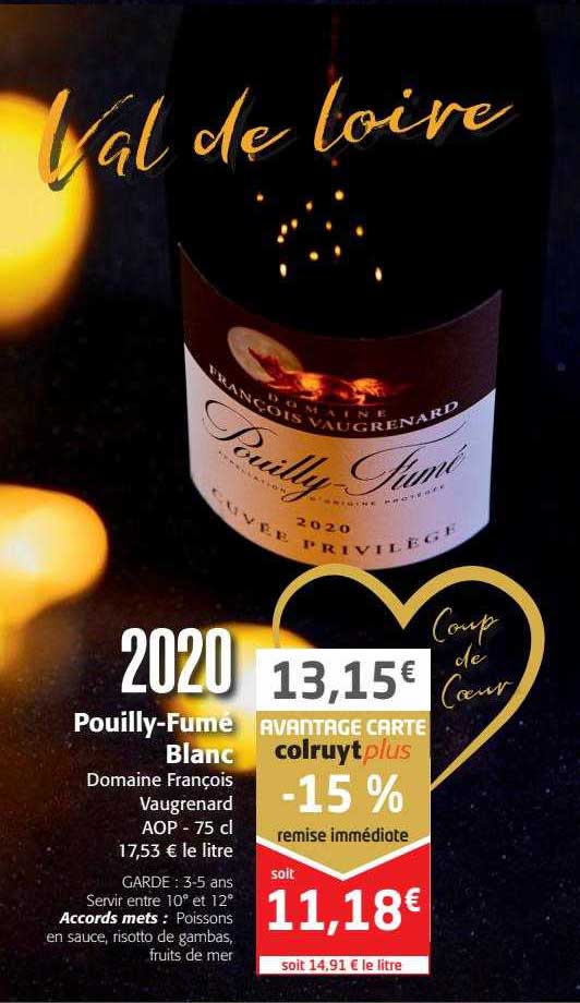 pouilly-fumé blanc domaine françois vaugrenard 2020