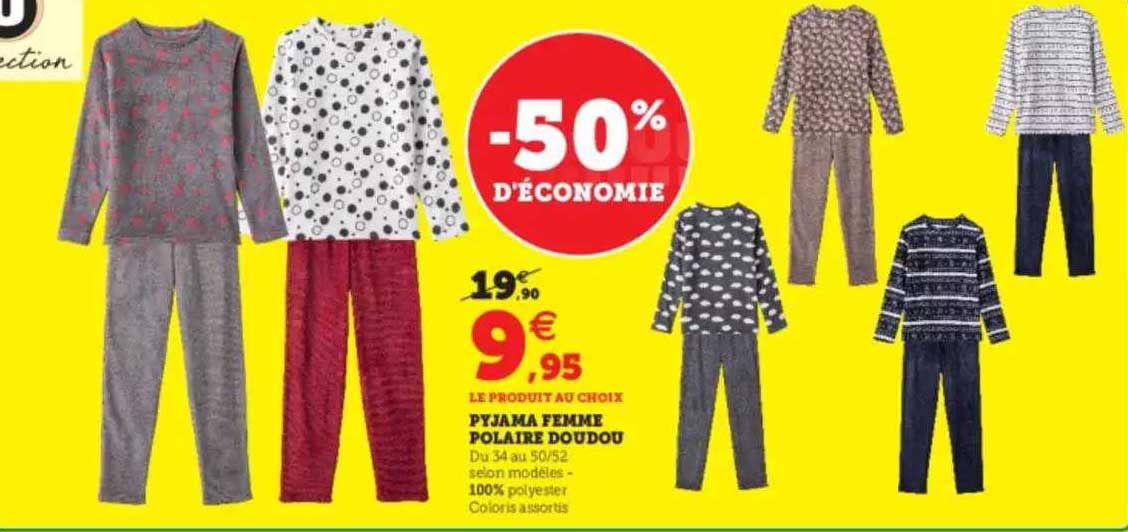 Pyjama Femme Polaire Doudou