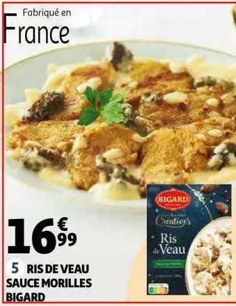 ris de veau sauce morilles bigard