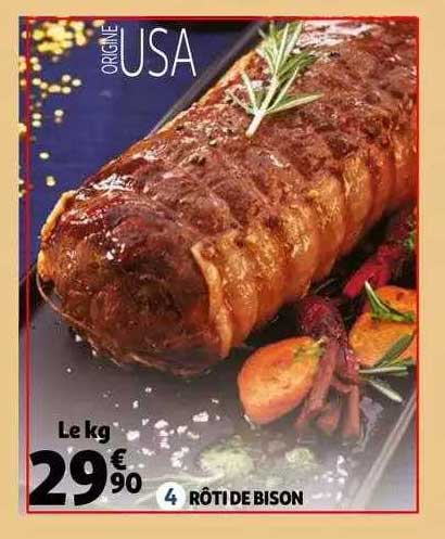 rôti de bison
