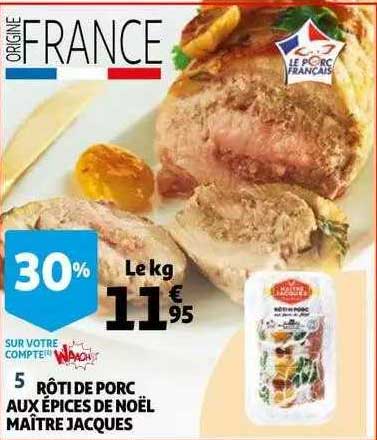 Rôti De Porc Aux épices De Noël Maître Jacques