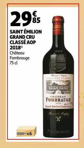 saint émilion grand cru classé aop 2018 château fombrauge