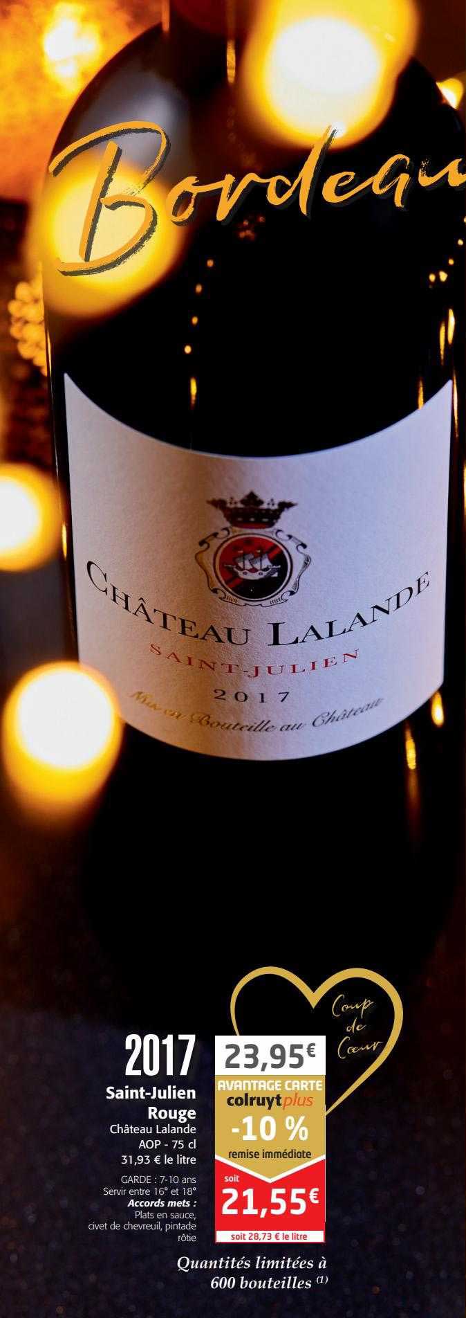 saint-julien rouge château lalande 2017
