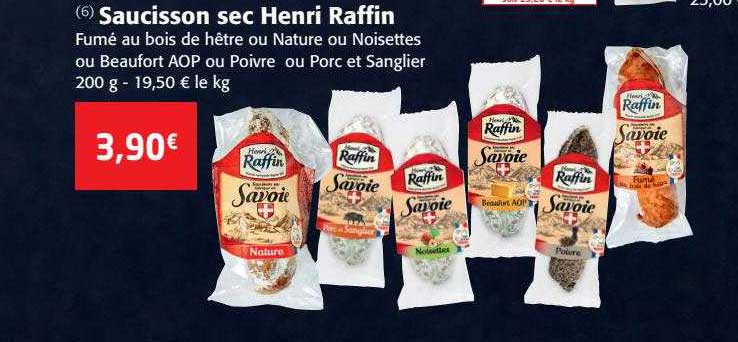 saucisson sec henri raffin