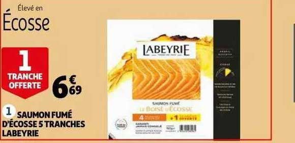 saumon fumé d'écosse 5 tranches labeyrie