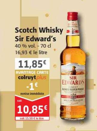 scotch whisky sir edward's