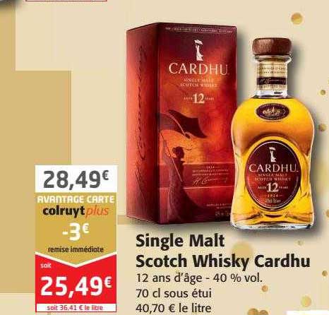 single malt scotch whisky cardhu