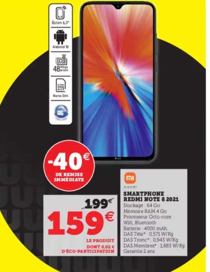 Smartphone Redmi Note 8 2021 Xiaomi