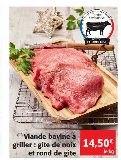 viande bovine à griller : gite de noix et rond de gite