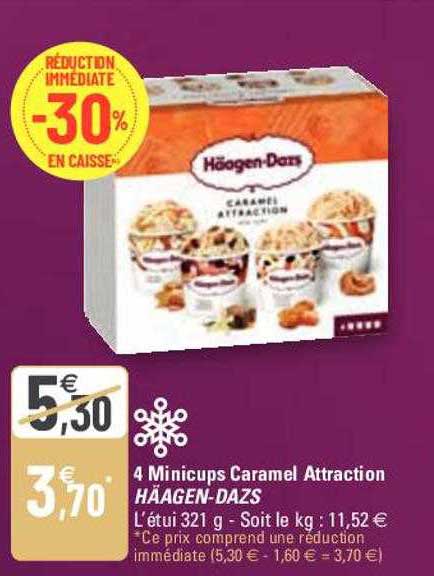 4 minicups caramel attraction häagen-dazs