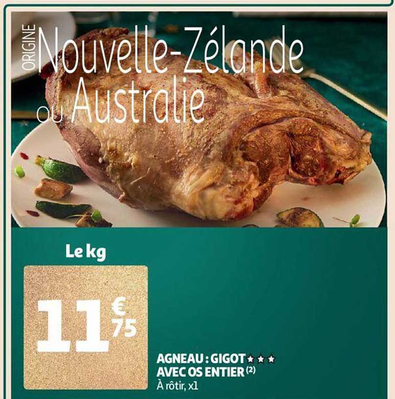 agneau : gigot***avec os entier
