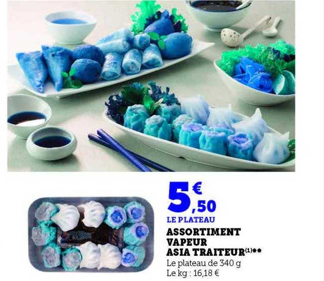 assortiment vapeur asia traiteur