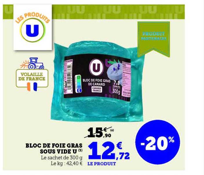 bloc de foie gras sous vide u