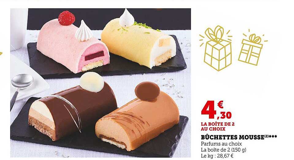 Bûchettes Mousse