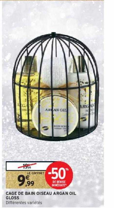 cage de bain oiseau argan oil gloss