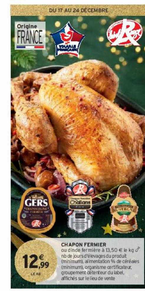 chapon fermier