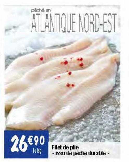 filet de plie - issue de pêche durable