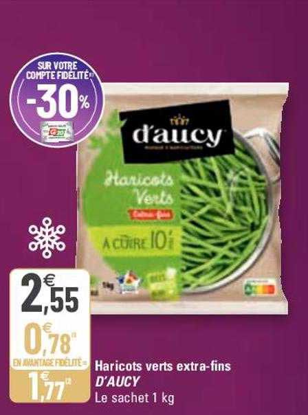 haricots verts extra-fins d'aucy