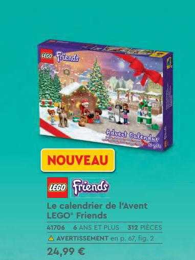le calendrier de l'avent lego friends
