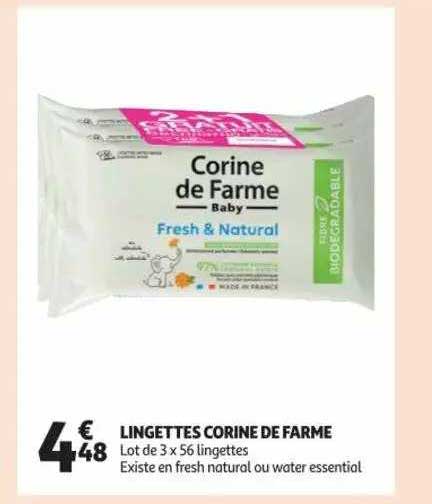 lingettes corine de farme